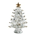 thumbnail image 1 of Elegant Glass Festive Holiday Tree for Desktop Tabletop Seasonal Celebration Decorations, 1 of 5