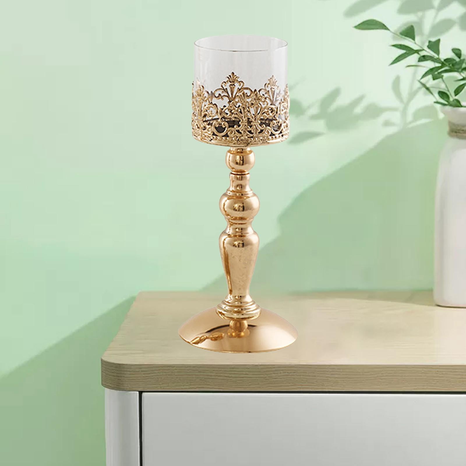 Elegant Gold Candle Holder Pillar Candlestick Stand Ceremony Decor — free download