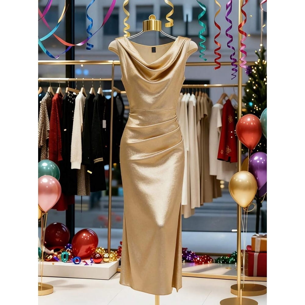 dress yellow and gold Hot Halter Open Back Beads Side Slit Ball Gown Prom Select Boot Size:39 including custom sizes label:final-sale Girls Sonoma Silver Dress