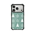 thumbnail image 1 of Elegant Gold Green Christmas Snowflake Shockproof Case For iPhone 12 13 14 15 16 Pro Max Series – TPU Bumper + Hard PC Back, Air-Cushion Corners, 1 of 5