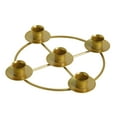 thumbnail image 1 of Elegant Gold Metal Advent Wreath Candle Ring Stand Holder For Five Traditional Home Seasonal Celebration And Festive Table, 1 of 5