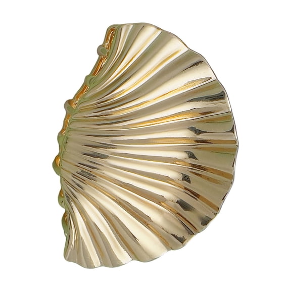 Elegant Gold Metal Seashells Hair Claw for Women Stylish Clip Strong Clamp Hairwear Hair Shaping Claw Clip for Daily Use