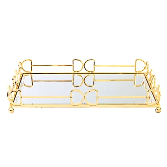 Elegant Gold Mirroring Tray Home Accessory for Enhancing Interior Designs and Organizing Personalize Styles Items
