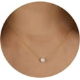 thumbnail image 1 of Elegant Gold Necklace for Women with Single Pearl Pendant - Waterproof, Non Tarnish, 18k Gold Filled Jewelry, 1 of 7