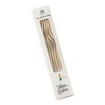 thumbnail image 1 of Elegant Gold Spiral Birthday Candles Set of 6, Twisted Metallic Candles for Cakes and Celebrations 5.75 Inches Long, 1 of 5