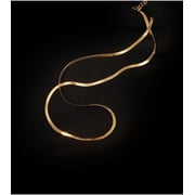 Elegant Gold-Tone Copper Chain Necklace   Minimalist Fashion Jewelry for Women