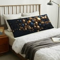 thumbnail image 1 of Elegant Golden Blue Ornaments Body Pillow Cover Body Pillow Cases with Zipper Soft Breathable Smooth Skin Friendly Long Pillow Case 20x5 inches, 1Pcs, 1 of 5