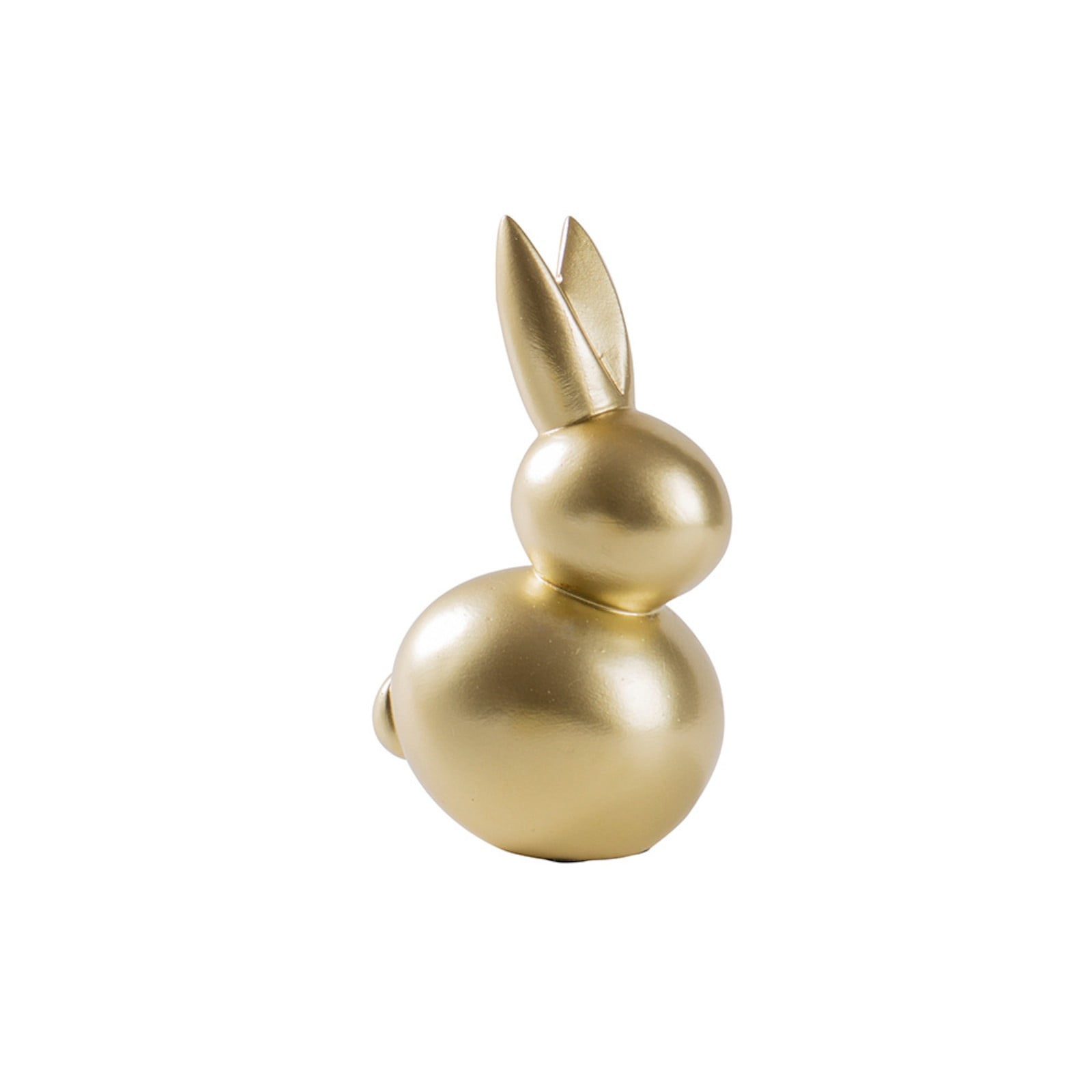 Elegant Golden Bunny Figurine Decorative Gold Rabbit Statue for Home ...