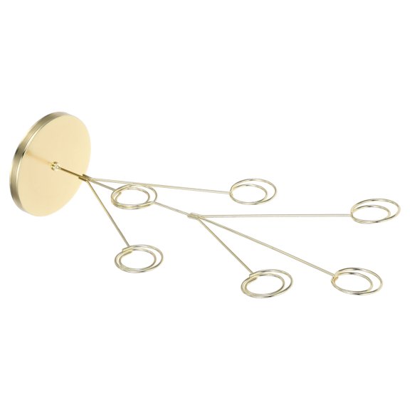 Elegant Golden Desktop Photo Tree with Stable Round Base for Cards Notes and Table Number