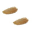 thumbnail image 1 of Elegant Golden Leaf Resin Serving Tray Decorative Centerpiece For Dining And Countertop Display, 1 of 6