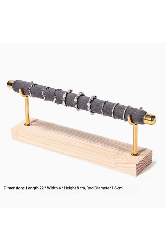 Elegant Golden Ring Display Stand - Multi-Tier Ladder Jewelry Rack for Store and Personal Use
