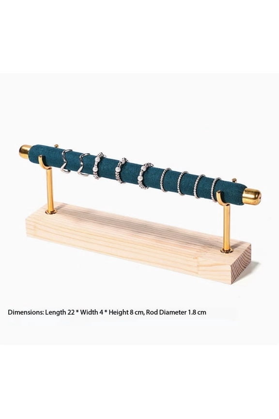 Elegant Golden Ring Display Stand - Multi-Tier Ladder Jewelry Rack for Store and Personal Use