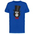 thumbnail image 1 of Elegant Gorilla In Top Hat T-Shirt Men -Image by Shutterstock, Male 3X-Large, 1 of 2