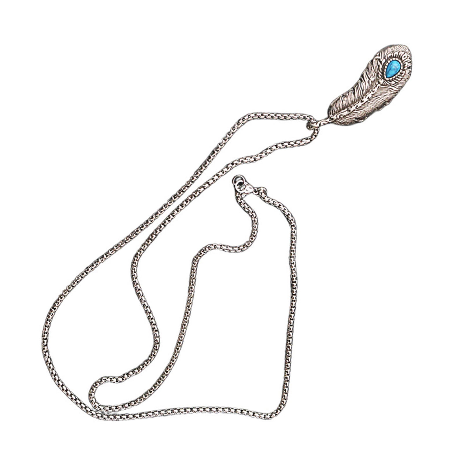 Elegant Gothic Chain Necklaces Stylish Neck Jewelry Plume Pendant ...