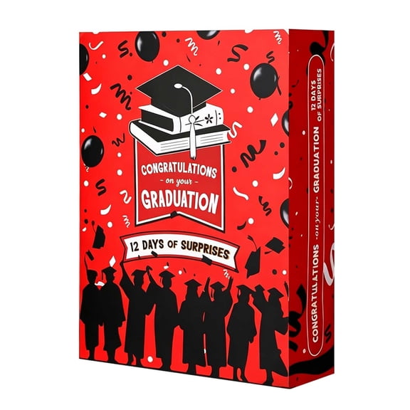 Elegant Graduation Gift Packaging Empty 12 Days Countdown Advent Calendar DIY Personalized Fillable Box