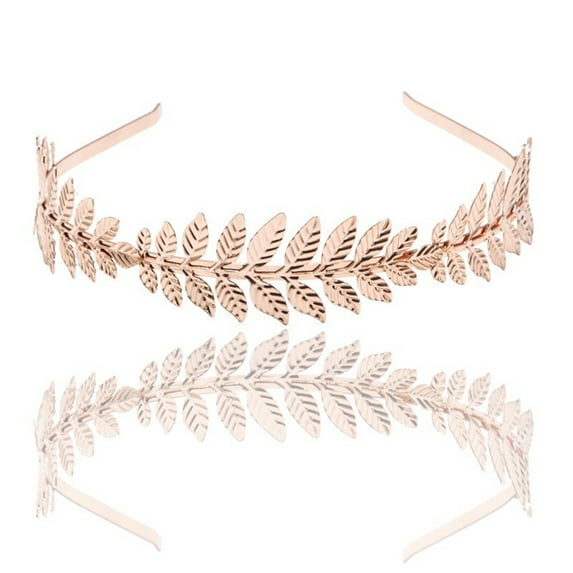 Elegant Greek Leaf Head Chain Bridal Hair Accessories Boho Headpiece for Women Wedding Party Jewelry Roman Gold