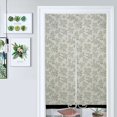 thumbnail image 1 of Elegant Green Leaf Pattern Door Curtain Nordic Living Room DoorCurtain Porch Partition Curtain Kitchen Rative Half Curtain, 1 of 4