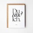 thumbnail image 1 of Elegant Greeting Card - "Du und Ich" Love Card for Romantic Occasions - Includes Envelope - Perfect for Anniversaries, Weddings, or Just Because, 1 of 2