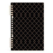 Elegant Grid Lines Notebooks 1-subject Journal 60 Sheets A5 College Ruled Paper Detachable Ring 8.3"x5.7"