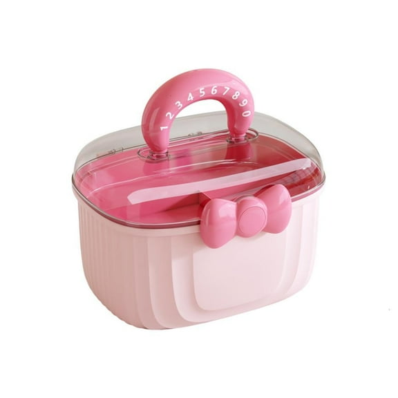 Elegant Hair Accessories Storage Box For Girls Women 2 Layer Designs Spacious Clear Organizers Case Perfect For Travel