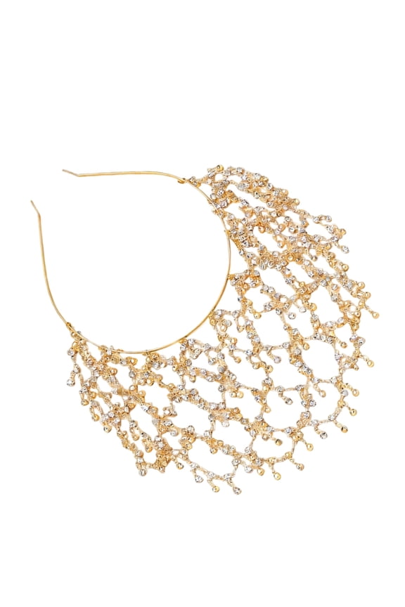 Elegant Hair Chain Headband Decorative Hair Ornament With Dazzling Rhinestones For Formal Event And Beach Gathering