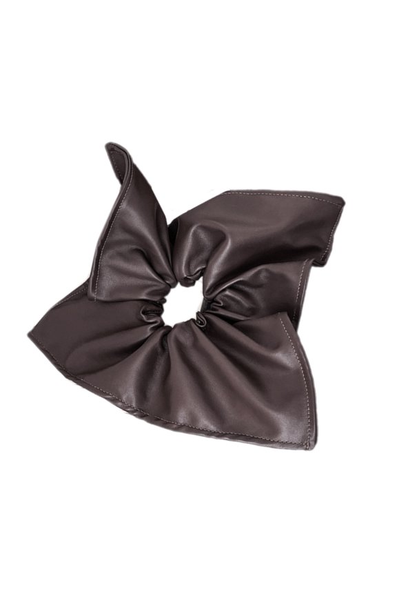 Elegant Hair Elastic PU Scrunchies for Formal Event Party Accessories Hair Rope 2000s Girl Square Hair Scrunchy