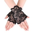 thumbnail image 1 of Elegant Props Half Finger Lace Gloves for Themed Events Stylish Accessories for and Performances Ideal Addition for Parties, 1 of 3