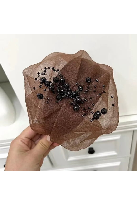 Elegant Half Hat Headband French Retro Hair Hoop Dinner Party Hairband For Women Girls Temperament Headwear Hair Accessories