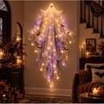 thumbnail image 1 of Elegant Halloween Cascade Wall Light, Raven Midnight Decor with Raven Crescent Moon and Cascading Crystals, Gothic Wall Hanging for Halloween Home Decor, 1 of 4