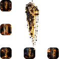 thumbnail image 1 of Elegant Halloween Cascade Wall Light, Skeleton Midnight Decor with Skeleton Lantern and Cascading Crystals, Gothic Wall Hanging for Halloween Home, 1 of 7