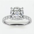 thumbnail image 1 of Auory Engagement Ring Solitaire 2.65Ct Cushion Cut Moissanite 925 Sterling Silver Jewelry for Women, 1 of 10
