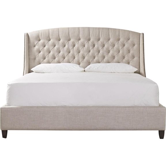 Elegant Halston Winged Queen Bed Frame