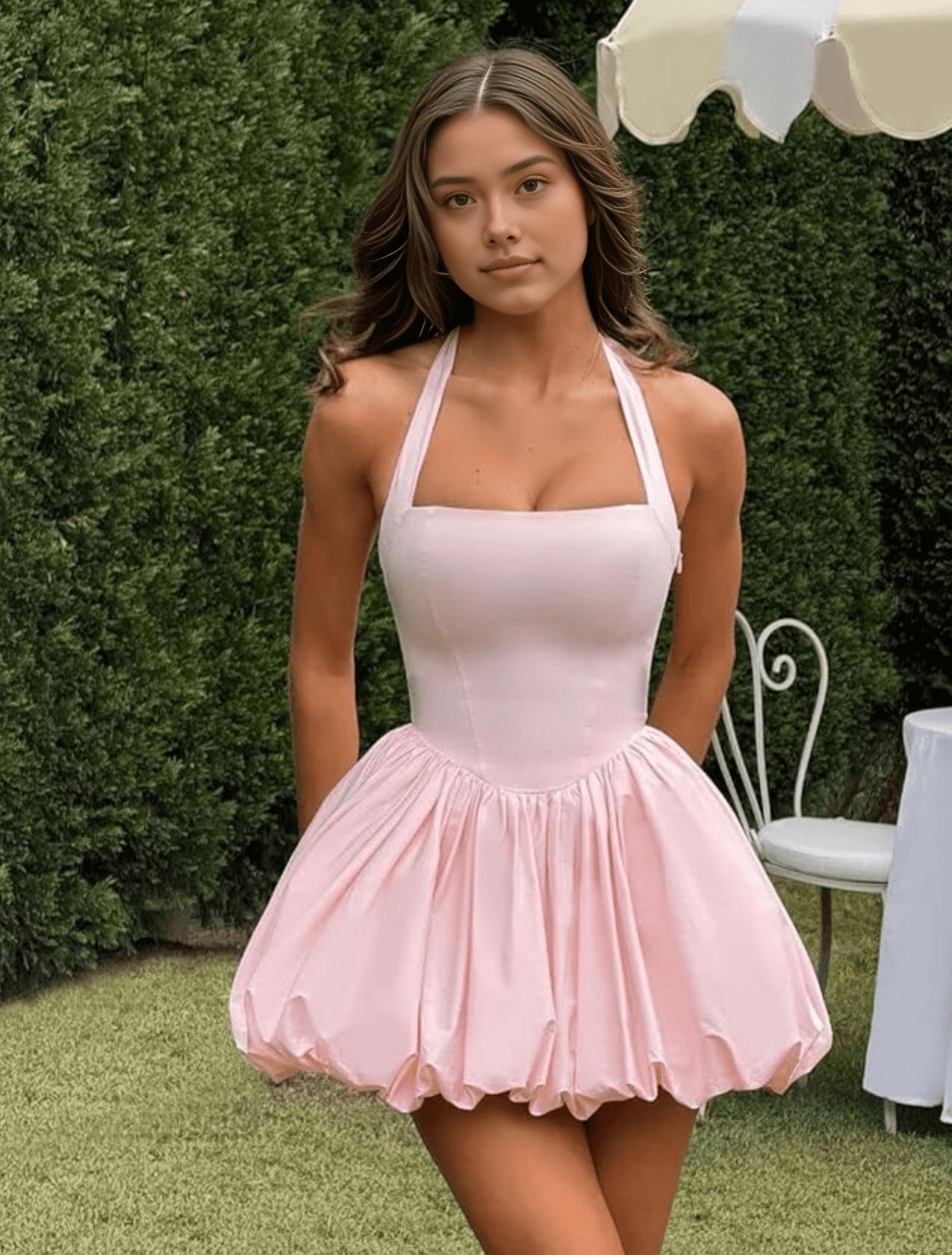 Bubble Hem Dress