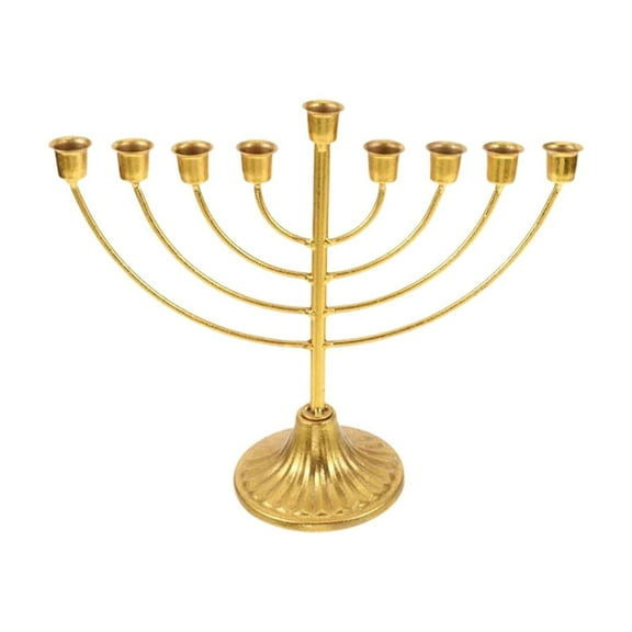 Elegant Hanukkah Candleholder Crafted From Golden Ironwork Exquisite Candle Stand For A Warm Festive Long Wooden Candle Holder Glass Candle Holders for Candlesticks Wolf Candle Holder Coral Candle