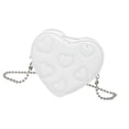thumbnail image 1 of Elegant Heart Shape Evening Bag Women's Crossbody Purse PU Leather Handbag With Chain Shoulder Strap for Daily Use, 1 of 9