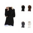 thumbnail image 1 of Elegant High Neck Solid Knit Pullover For Cozy Everyday Sweater Without, 1 of 9