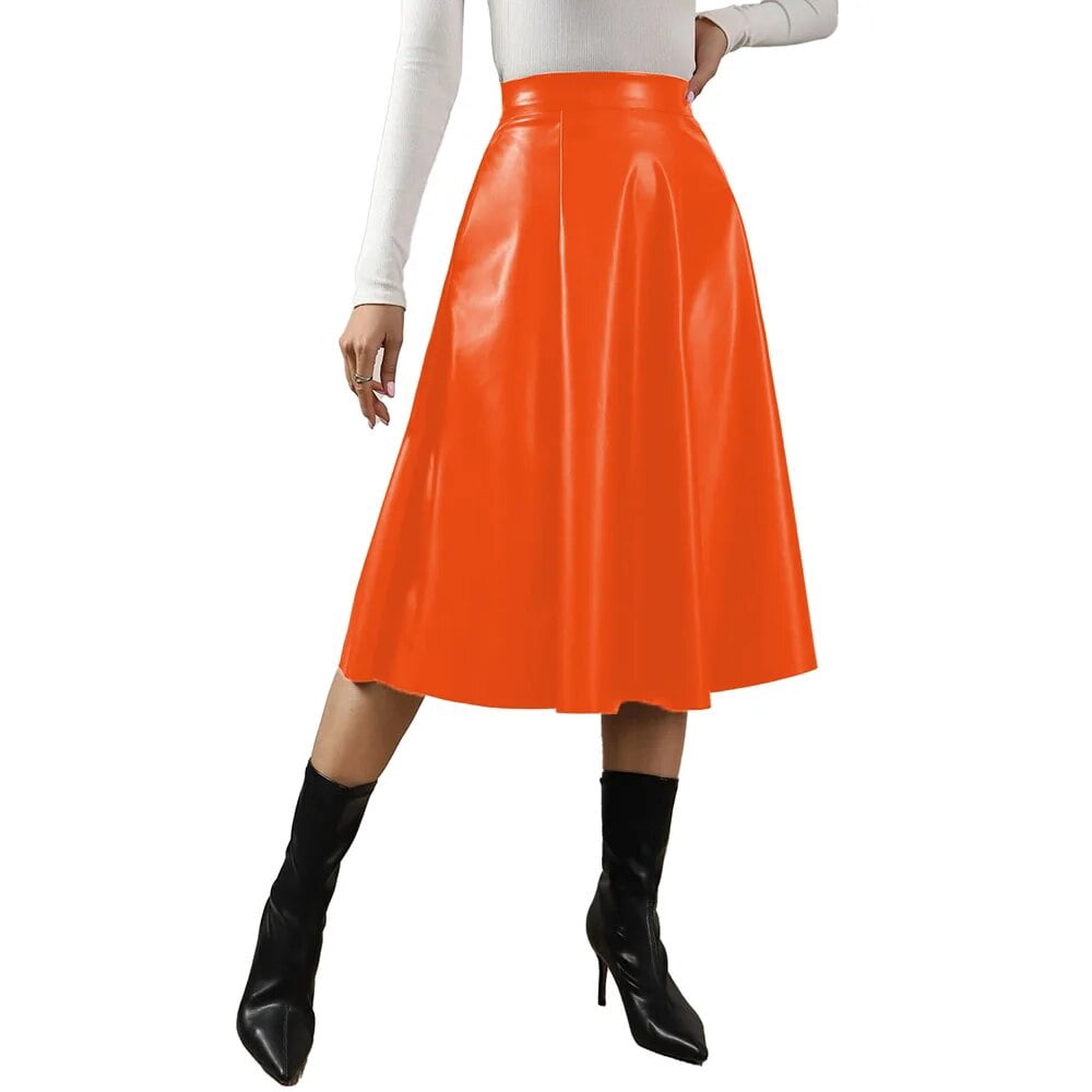 Midi Skirt Circle Skirt Vinyl Shay Maxi Skirt By Atmos&Here Online