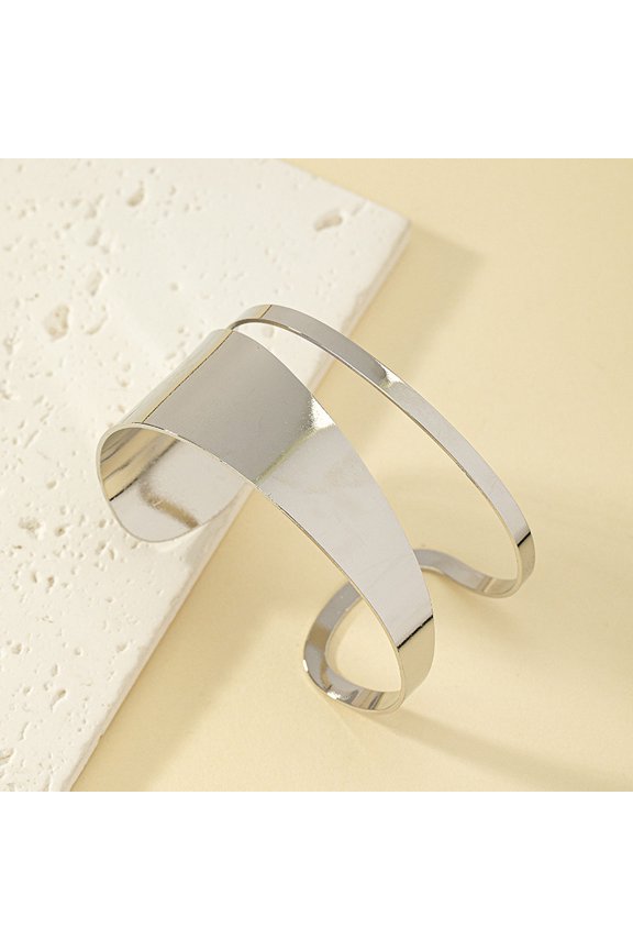 Elegant Hollow Out Circle Hoop Cuff Bangle - Perfect for Parties and Holidays