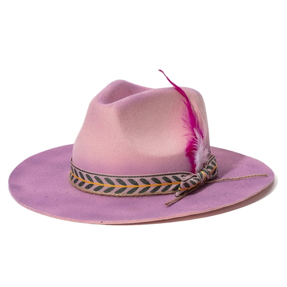 Elegant Homburg Hat Wool Fedoras Flat Wide Brimmed Hat Surprise Gifts Headwear for Vacation Photo Props