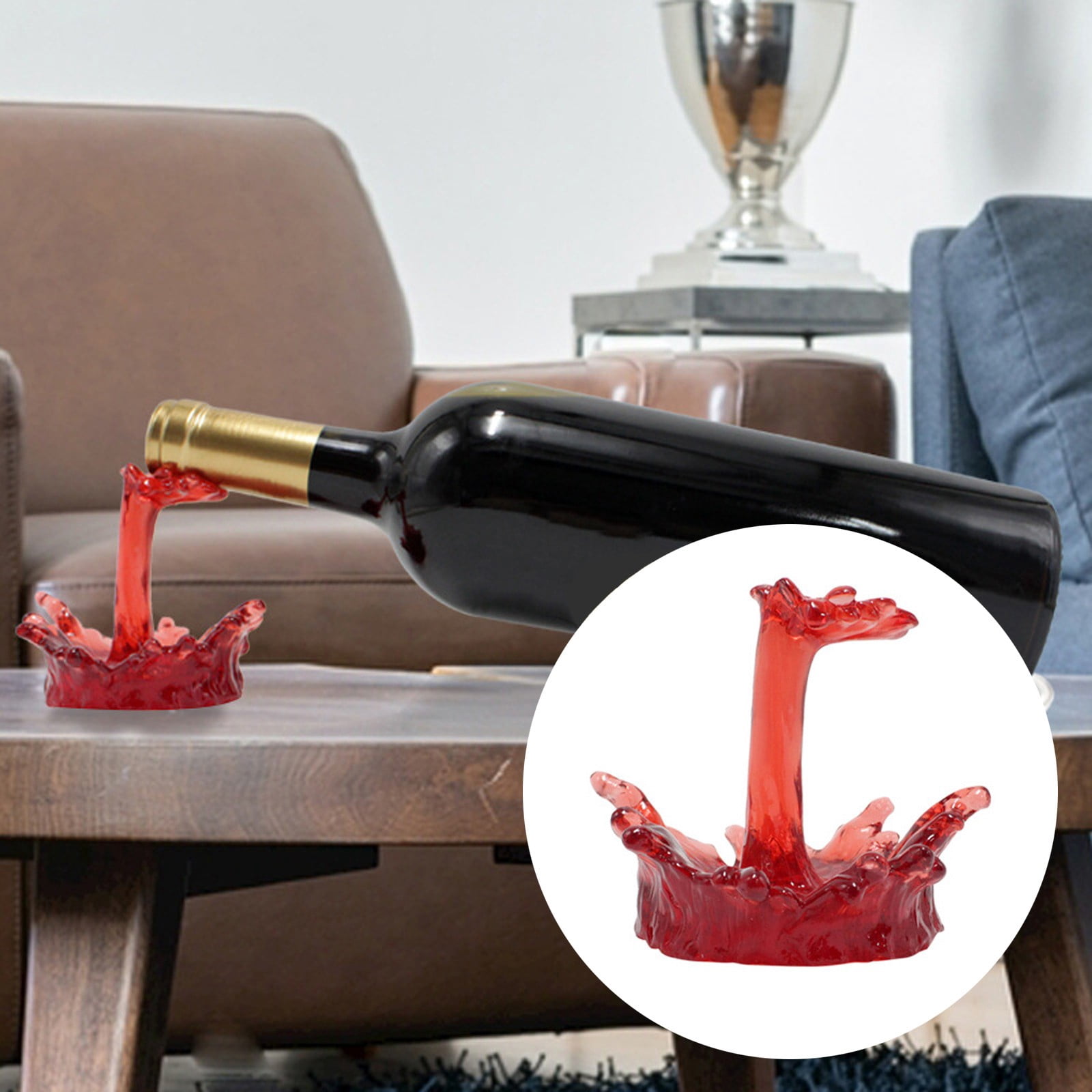 Elegant Home Décor Novelty Resin Crafted Rack Showcasing The Art Of