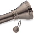 Elegant Home Fashions Touch Up Decorative Shower Rod and Hooks Set