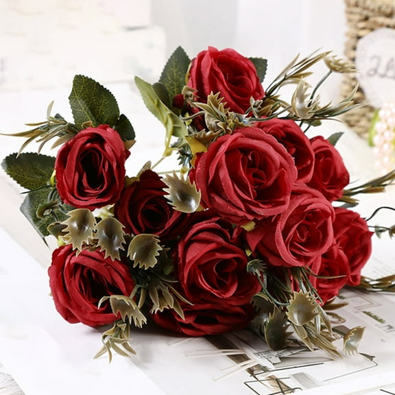 Elegant Home Wedding And Party Decoration Silk Flowers 18X30Cm Solid Color