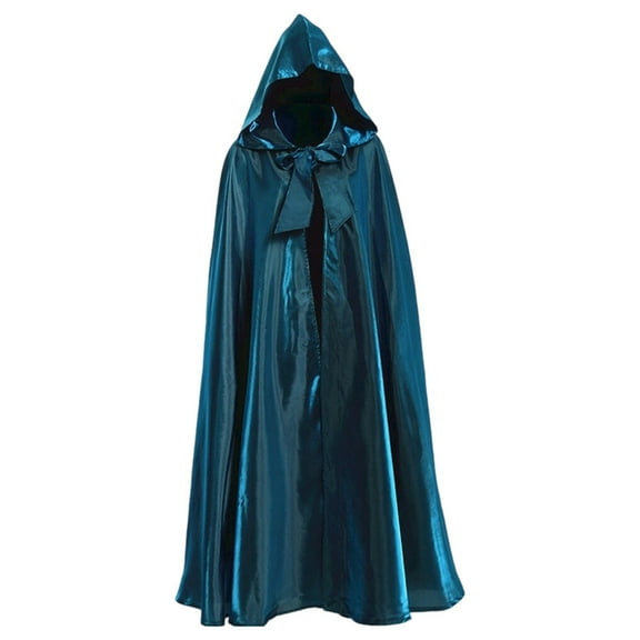 Elegant Hooded Cloak Cape Velvet Lined Satin for Themed Events and Parties