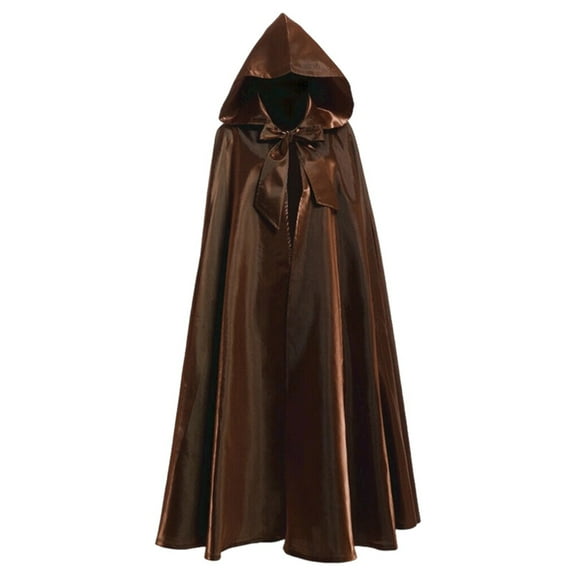 Elegant Hooded Cloak Cape Velvet Lined Satin for Themed Events and Parties