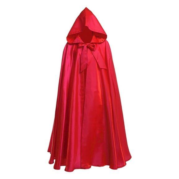 Elegant Hooded Cloak Cape Velvet Lined Satin for Themed Events and Parties