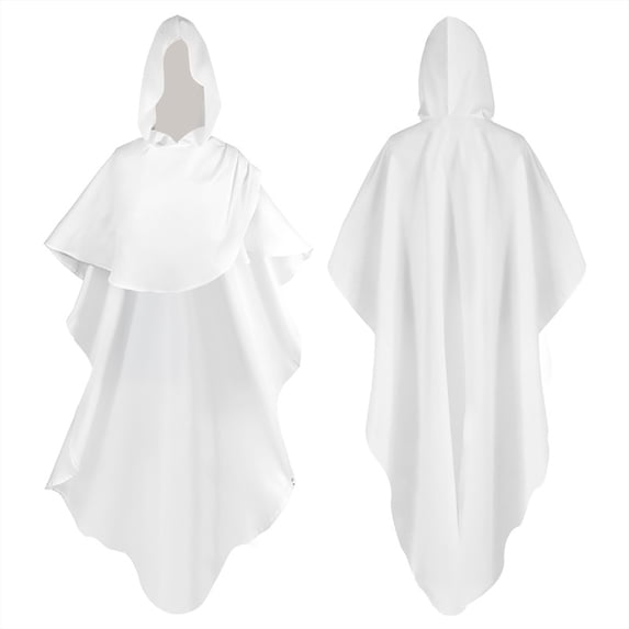 Elegant Hooded Poncho Cloak for Stage Performance Halloween Cape Dress Up Fixed Design Makeup All Season Wear