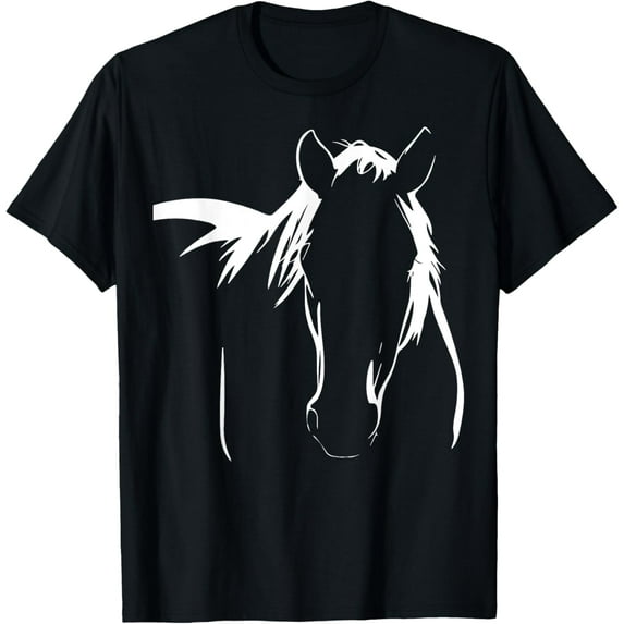 Elegant Horse Silhouette Graphic Art Design for Horse Lovers T-Shirt
