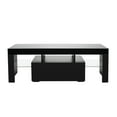 thumbnail image 1 of Elegant Household Decoration LED TV Cabinet with Single Drawer Black, 1 of 7