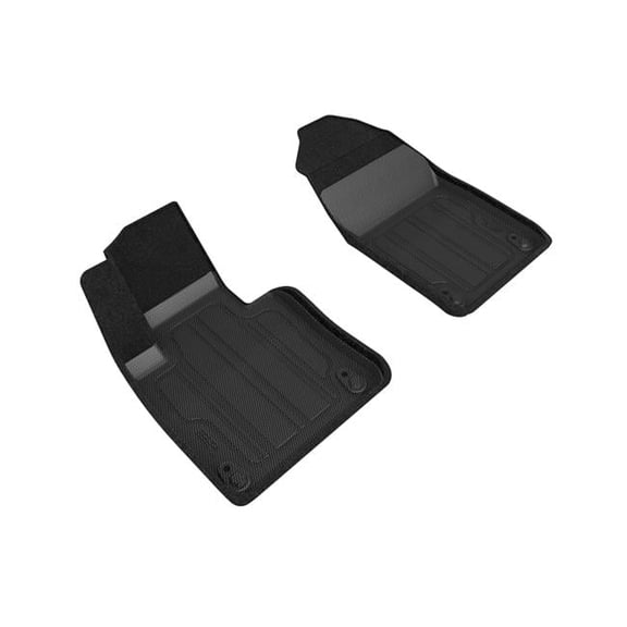 Elegant Hybrid 1st Row Floor Liners for 2018-2021 Volvo XC60 - Black