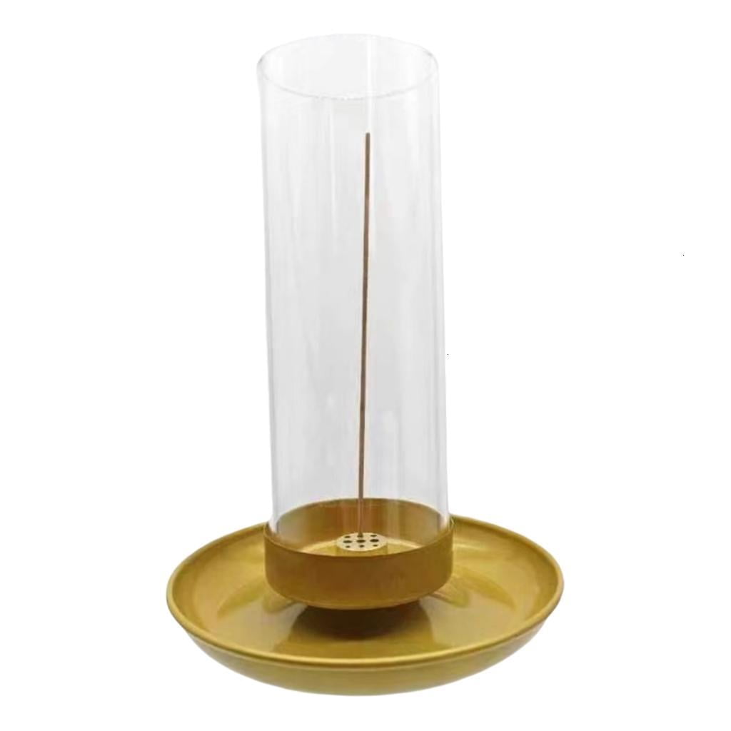Elegant Incenses Stick Holder with Removable Glass Ashes Catcher Tray for Living Room and Bedrooms Home Relaxation